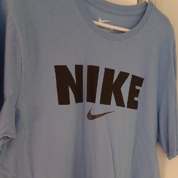 Nike Sky Blue Tee with Black Logo - Picture 5 of 7